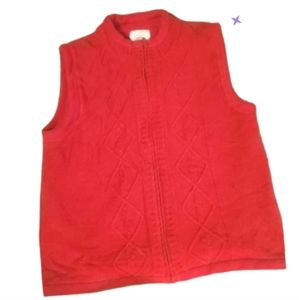 Heavy reversible fleece vest, med Christopher & banks